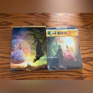 Wicked Wicked for Good 4K Ultra HD Blu-Ray Digital Steel-book Set of 2 Rare